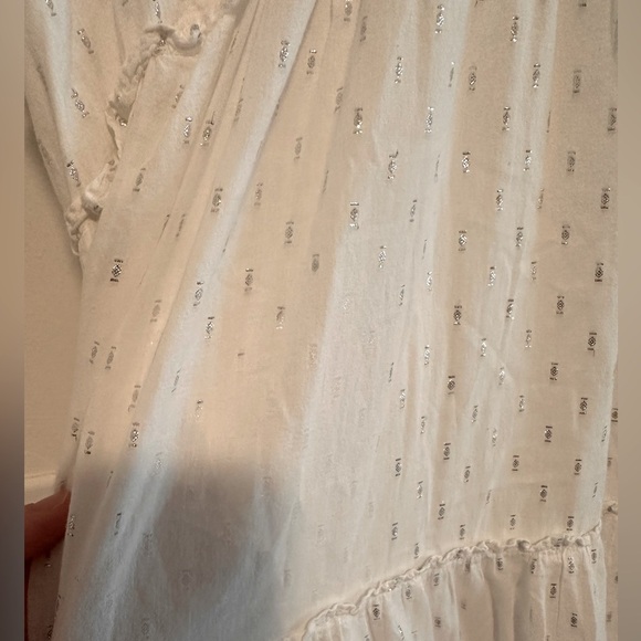 Splendid Gwendolyn Maxi Dress in Shimmer White Sz XS - Picture 11 of 11